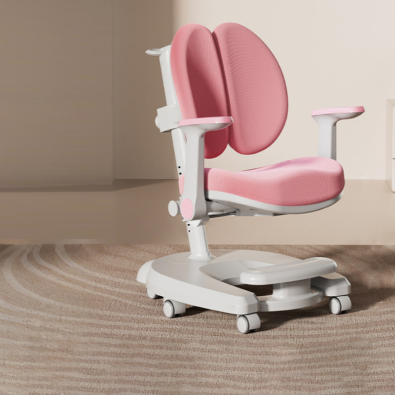 Modern Minimalist Curved Steel Latex Plastic Fabric Kids' Chair Backrest Armrest Movable Height-Adjustable For Living Room