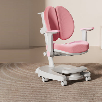 Modern Minimalist Curved Steel Latex Plastic Fabric Kids' Chair Backrest Armrest Movable Height-Adjustable For Living Room