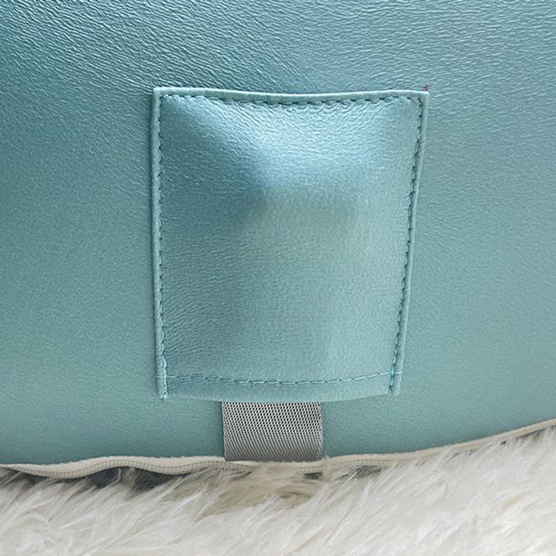 Modern Minimalist Curved Synthetic Fabric Sponge Kids' Accent Chair Backrest Armrest For Living Room