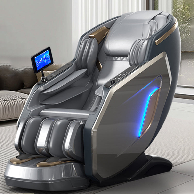 Modern Luxury Curved PU Leather Plastic Silicone Accent Chair Backrest Armrest Footrest For Living Room