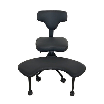Modern Minimalist Non-Standard Shape PU Leather Sponge Multi-Layer Board Iron Plastic Desk Chair Backrest Adjustable Height Movable For Home Office