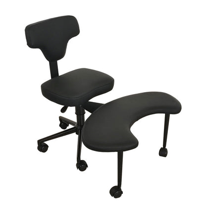 Modern Minimalist Non-Standard Shape PU Leather Sponge Multi-Layer Board Iron Plastic Desk Chair Backrest Adjustable Height Movable For Home Office