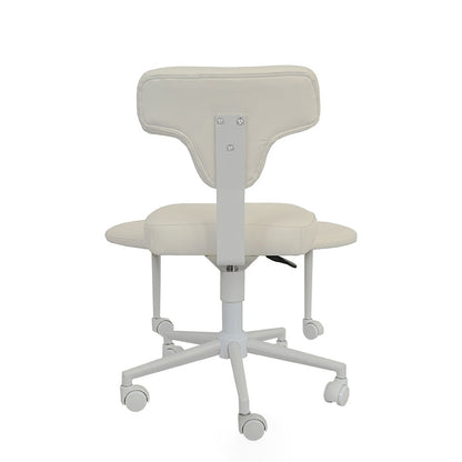 Modern Minimalist Non-Standard Shape PU Leather Sponge Multi-Layer Board Iron Plastic Desk Chair Backrest Adjustable Height Movable For Home Office