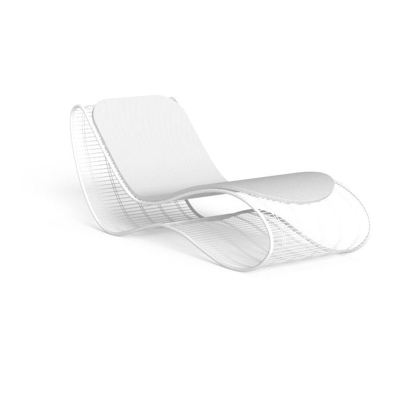 Modern Minimalist Curved Aluminum Alloy Fabric Sponge Recliner Backrest For Garden