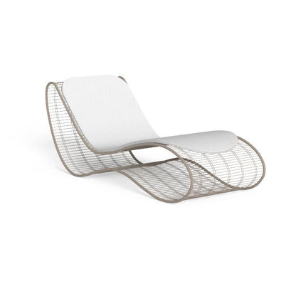 Modern Minimalist Curved Aluminum Alloy Fabric Sponge Recliner Backrest For Garden