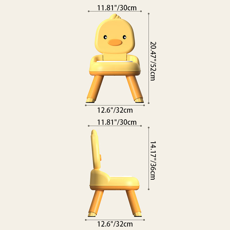 Modern Minimalist Square Cushion Polypropylene PU Leather Kids' Low Stool Backrest For Living Room