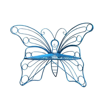 Modern Minimalist Butterfly-Shaped Iron Lounge Chair Backrest For Garden