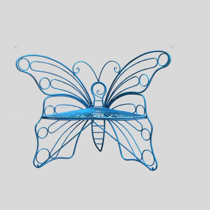 Modern Minimalist Butterfly-Shaped Iron Lounge Chair Backrest For Garden