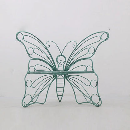 Modern Minimalist Butterfly-Shaped Iron Lounge Chair Backrest For Garden