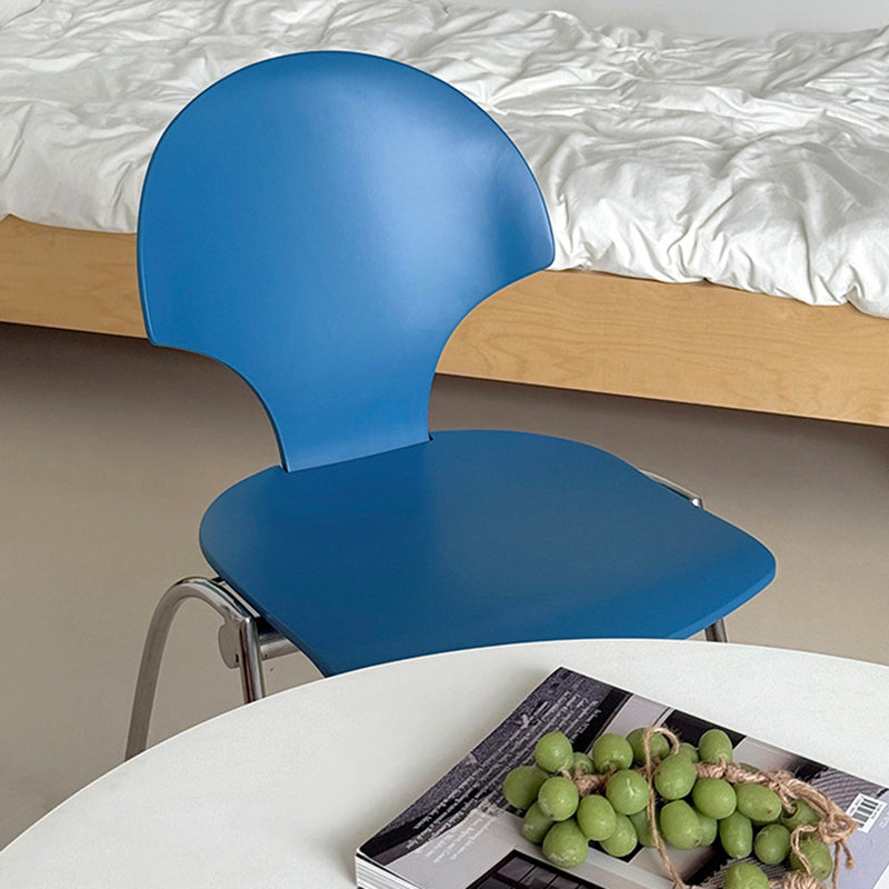 Modern Minimalist Curved Solid Wood Multi-layer Panel Stainless Steel Lounge Chair Backrest For Living Room