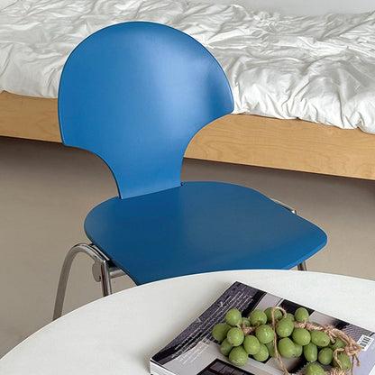 Modern Minimalist Curved Solid Wood Multi-layer Panel Stainless Steel Lounge Chair Backrest For Living Room