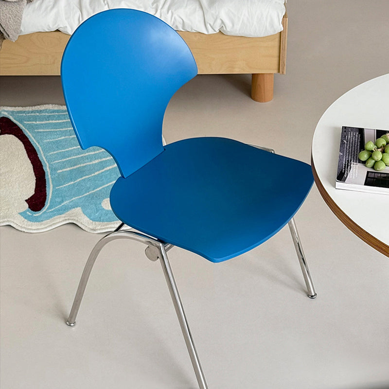 Modern Minimalist Curved Solid Wood Multi-layer Panel Stainless Steel Lounge Chair Backrest For Living Room