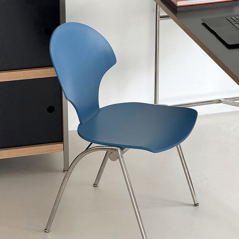 Modern Minimalist Curved Solid Wood Multi-layer Panel Stainless Steel Lounge Chair Backrest For Living Room