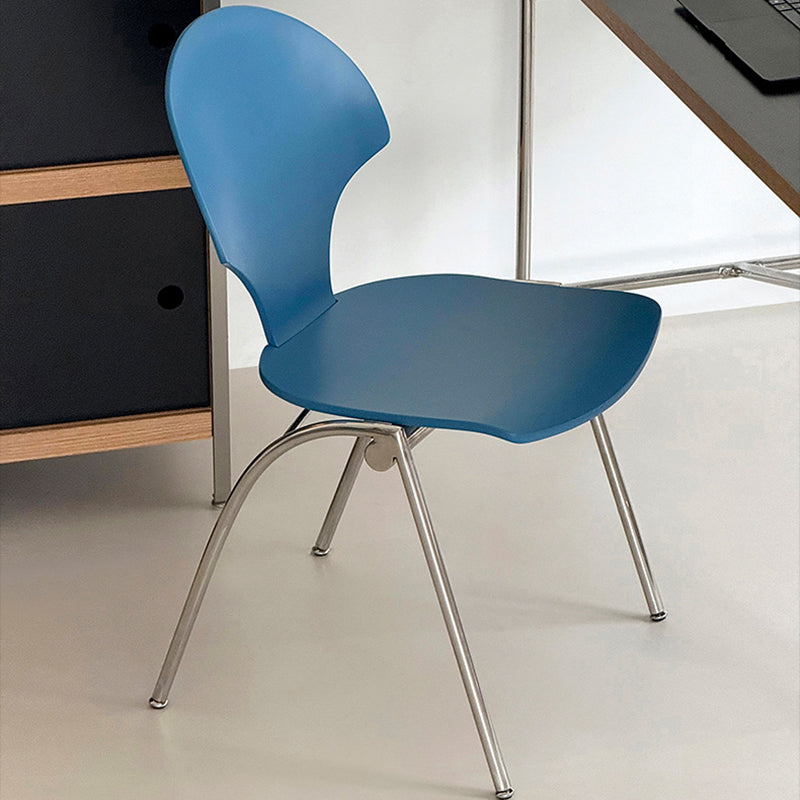 Modern Minimalist Curved Solid Wood Multi-layer Panel Stainless Steel Lounge Chair Backrest For Living Room
