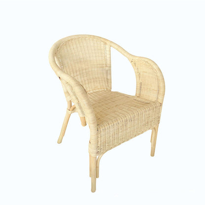 Premium Eco-friendly Rattan Dining Chair - Farmhouse Durable & Stylish Handwoven Craftsmanship For Dining Room