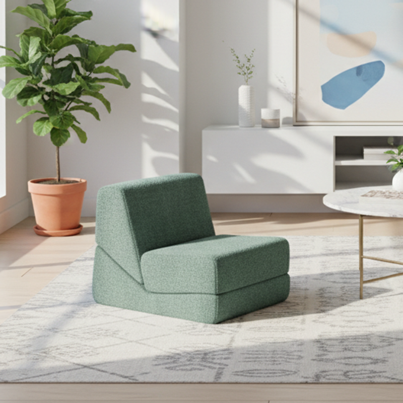 Flexible Space-Saving Compressed Sofa - Nordic Compressible, Frame-Free, 35D High Resilience Sponge For Comfort For Living Room & Bedroom