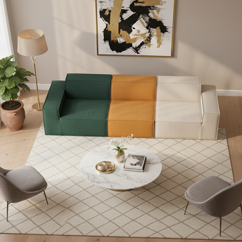 Multi-Functional Compressible Sofa - Nordic Perfect For Small Spaces & Easy Storage For Living Room & Bedroom