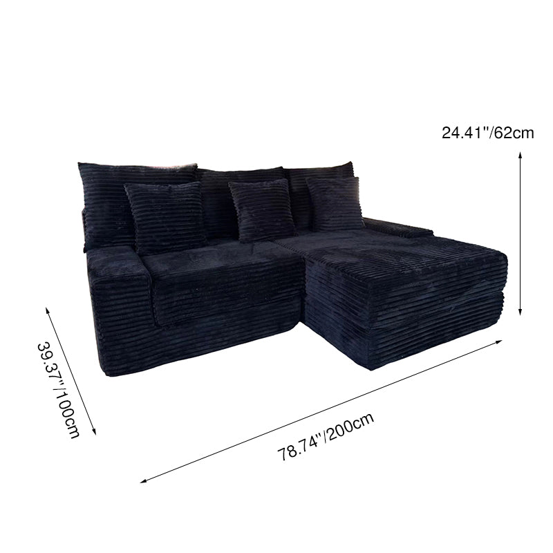 Multifunctional Space-Efficient Compression Sofa - Nordic Ergonomic Design With 35D High-Resilience Sponge