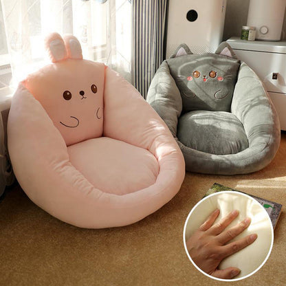 Contemporary Creative Polyester Fiber PP Cotton Round Cartoon Cushion Sofa Backrest Armrest Removable Cushion For Living Room & Bedroom