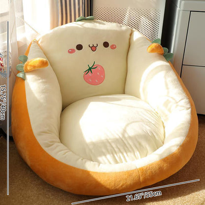 Contemporary Creative Polyester Fiber PP Cotton Round Cartoon Cushion Sofa Backrest Armrest Removable Cushion For Living Room & Bedroom