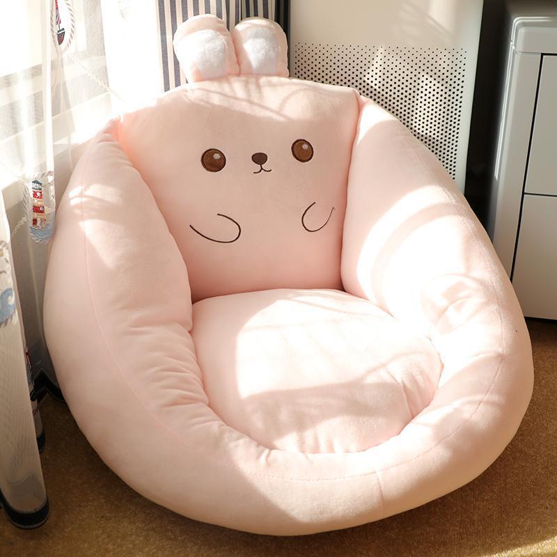Contemporary Creative Polyester Fiber PP Cotton Round Cartoon Cushion Sofa Backrest Armrest Removable Cushion For Living Room & Bedroom