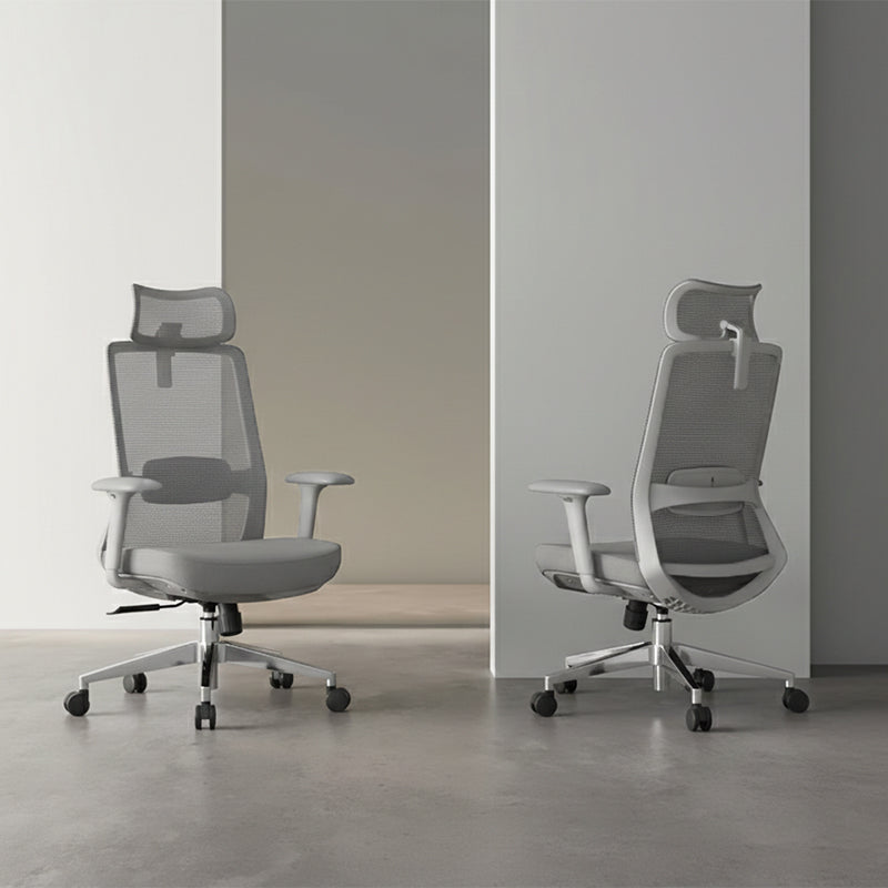 Ergonomic Adjustable Manager Desk Chair - Minimalist Durable High-Back Chair With 4D Adjustable Armrests & Silent Casters For Home Office