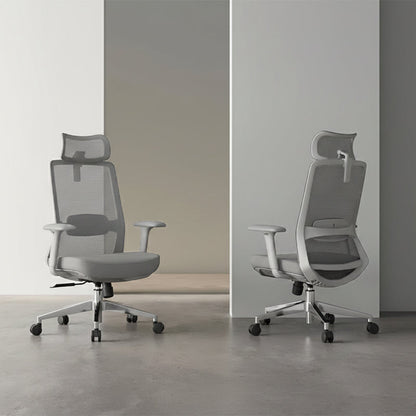 Ergonomic Adjustable Manager Desk Chair - Minimalist Durable High-Back Chair With 4D Adjustable Armrests & Silent Casters For Home Office