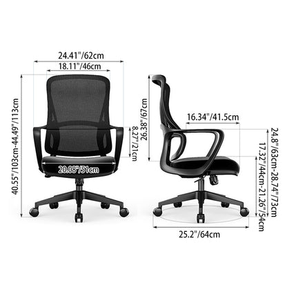 Experience Unmatched Comfort And Durability Desk Chair - Minimalist Mesh Backrest & Comfortable, Durable For Long Hours For Home Office
