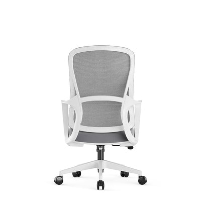 Memory Sponge Seat & Breathable Mesh Back Desk Chair - Minimalist PU Silent Casters & Butterfly Base For Home Office
