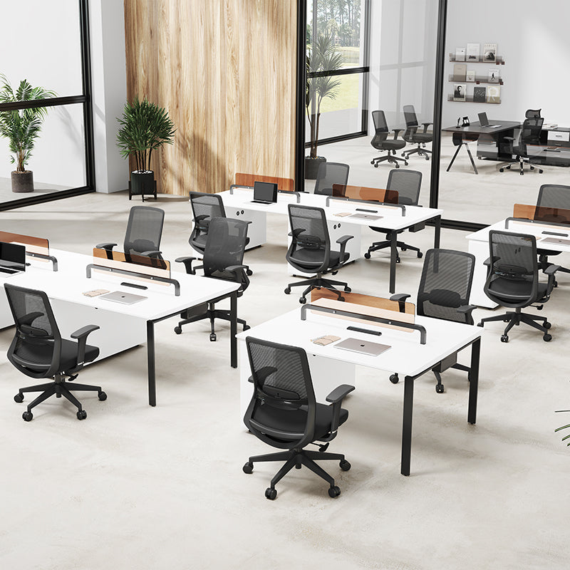 Adjustable Lumbar Support Ergonomic Mid-Back Desk Chair - Minimalist Memory Sponge Seat & BIFMA-Approved Casters For Home Office