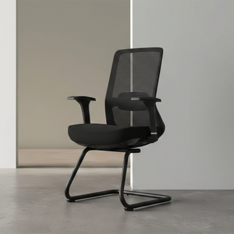 Adjustable Lumbar Support Executive Desk - Minimalist Chair With Breathable Mesh & Sturdy Steel Frame For Home Office