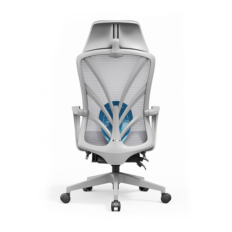 Ergonomic Peacock Back Chair With Adjustable Headrest & Lumbar Support Desk Chair - Minimalist Resting Chair With 150° Recline & High-Density Sponge For Maximum Comfort For Home Office