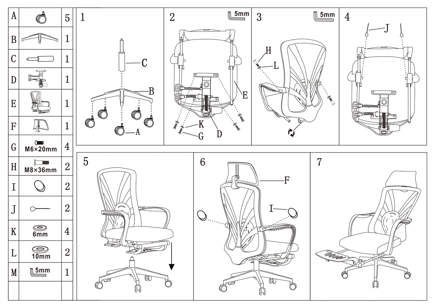 Ergonomic Peacock Back Chair With Adjustable Headrest & Lumbar Support Desk Chair - Minimalist Resting Chair With 150° Recline & High-Density Sponge For Maximum Comfort For Home Office