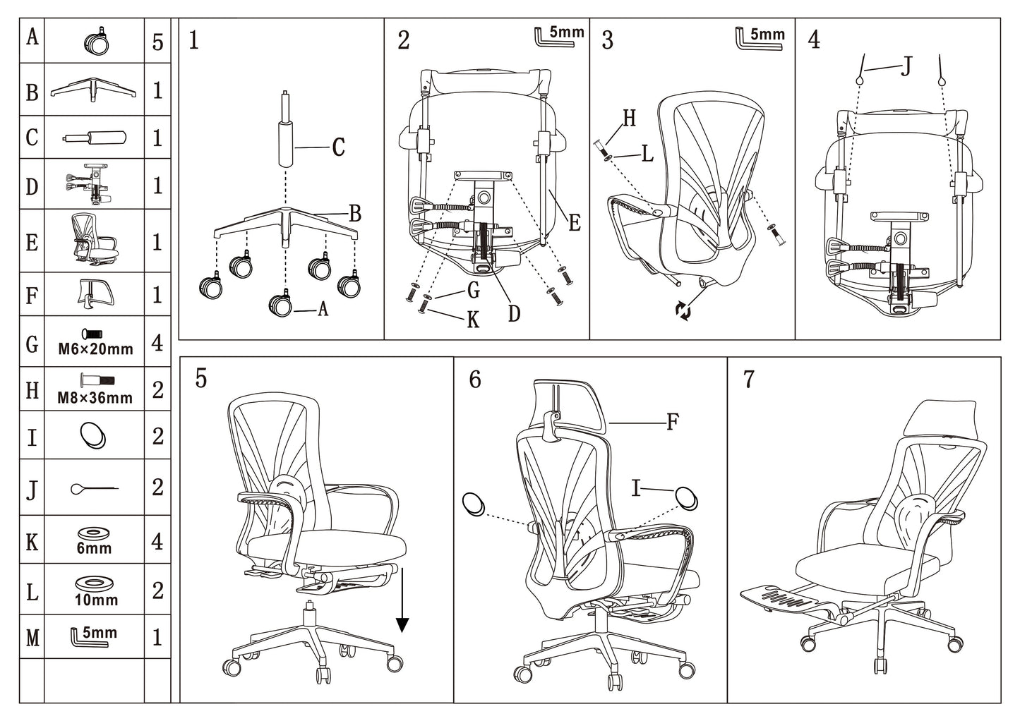 Peacock Back Adjustable Recliner Desk Chair - Minimalist Ergonomic Design 150° Recline & Breathable Mesh & SGS Certified Gas Lift For Home Office