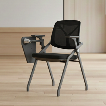 Stylish And Foldable Office Desk Chair - Minimalist Multifunctional Ergonomic Features And High-Density Sponge Seat For Home Office