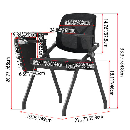 Comfortable Ergonomic Office Desk Chair - Minimalist Premium Mesh Back, Adjustable Armrests & Flip-Up Seat, Durable Frame For Home Office