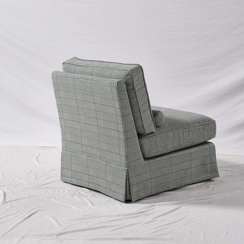 High Resilience Easy-Clean Cover Accent Chair with Birch Frame - Retro Fabric Sofa for Living Room or Study