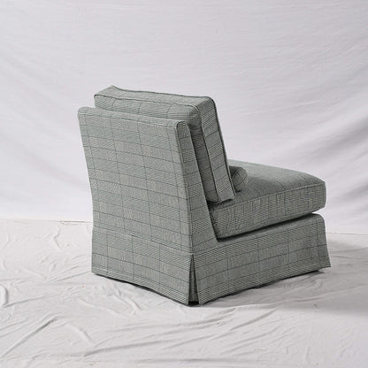 High Resilience Easy-Clean Cover Accent Chair with Birch Frame - Retro Fabric Sofa for Living Room or Study
