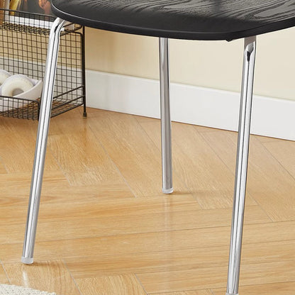 Modern Mid-century Plywood Carbon Steel Rounded Square Curved Stackable Dining Chair For Dining Room