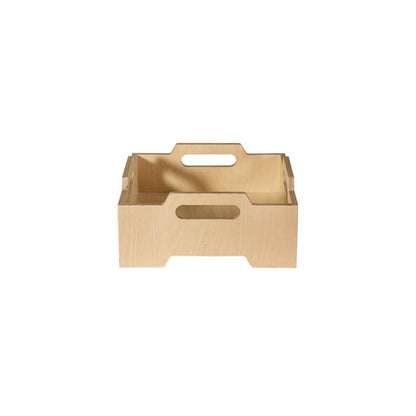 Japanese Modular Birch Plywood End Table - Stackable Storage Boxer Suit For Home Office