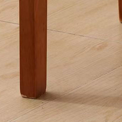 Modern Minimalist Rectangular Solid Wood Dining Chair Backrest Armless For Dining Room