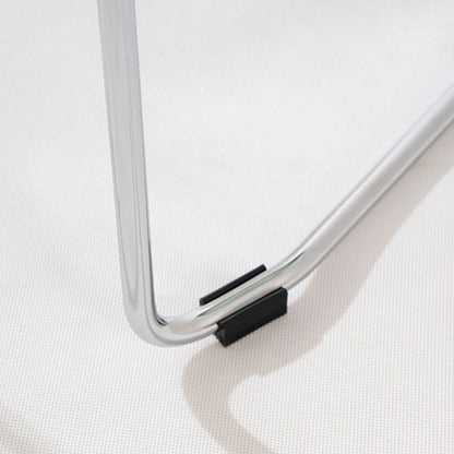 Modern Minimalist Curved PC Steel Dining Chair Backrest Armrest For Dining Room