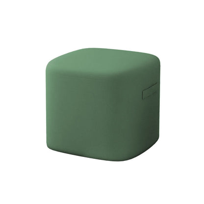 Modern Minimalist Rectangular Tech Sherpa Fabric Solid Wood Accent Chair Backless Armless For Living Room