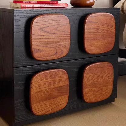 Traditional Vintage Rectangular Eco-Friendly Board Nightstand 1-Drawer For Bedroom