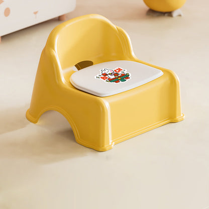 Modern Minimalist Kids Curved PP PVC Low Stool Backrest Armless For Living Room