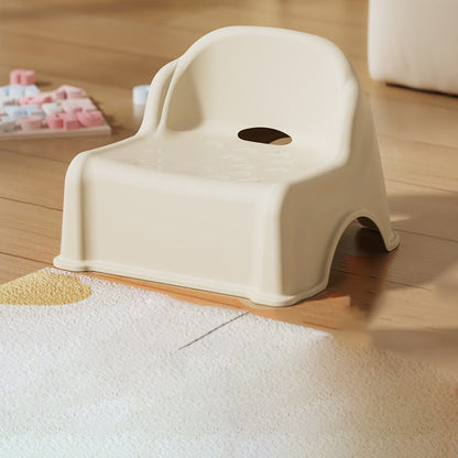 Modern Minimalist Kids Curved PP PVC Low Stool Backrest Armless For Living Room
