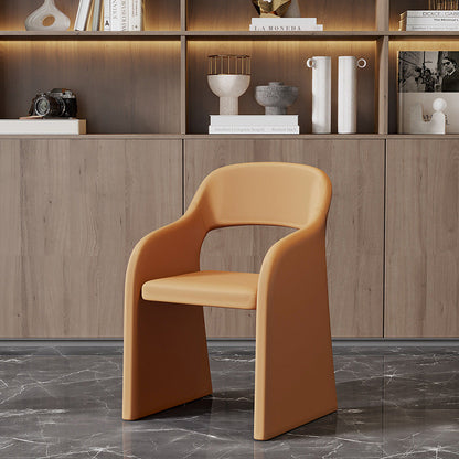 Contemporary Scandinavian Square High-Quality Faux Leather Pine Plywood Backrest Lounge Chair For Living Room