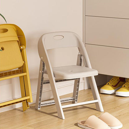 Modern Minimalist Square PP Foldable Backrest Kids Low Stool For Living Room