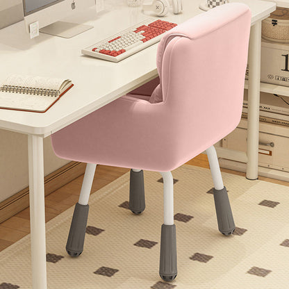 Modern Minimalist Rectangular Cushion Velvet Fabric Synthetic Fabric Metal Sponge Desk Chair Backrest Armrest For Home Office
