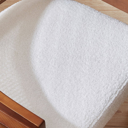 Traditional Vintage Rectangular Seat Cushion Solid Wood Rattan Cotton Linen Sponge Dining Chair Backrest Armrest For Dining Room